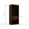 Manhattan Comfort Mulberry 2.0 Wardrobe Closet, Brown 121GMC5